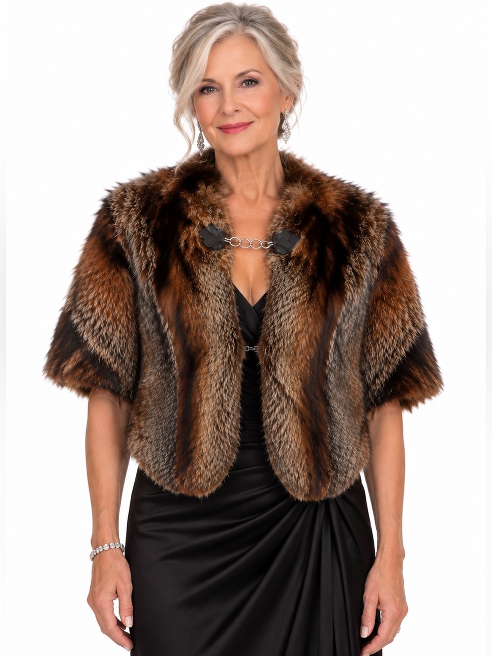 Vintage Fowler’s Binghamton Genuine Fox Fur Capelet 1950s 1960s